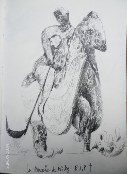 La Muerte parc des Tarots dessin Roma