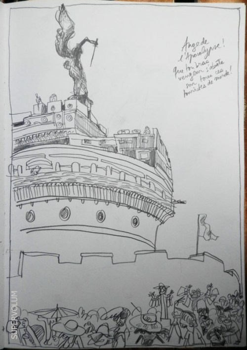 Castel San Angelo dessin Roma