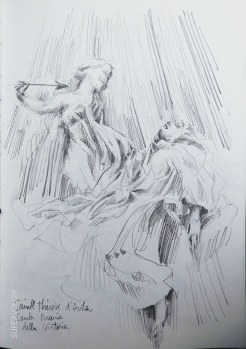 sainte Thérèse d'Avila dessin Roma